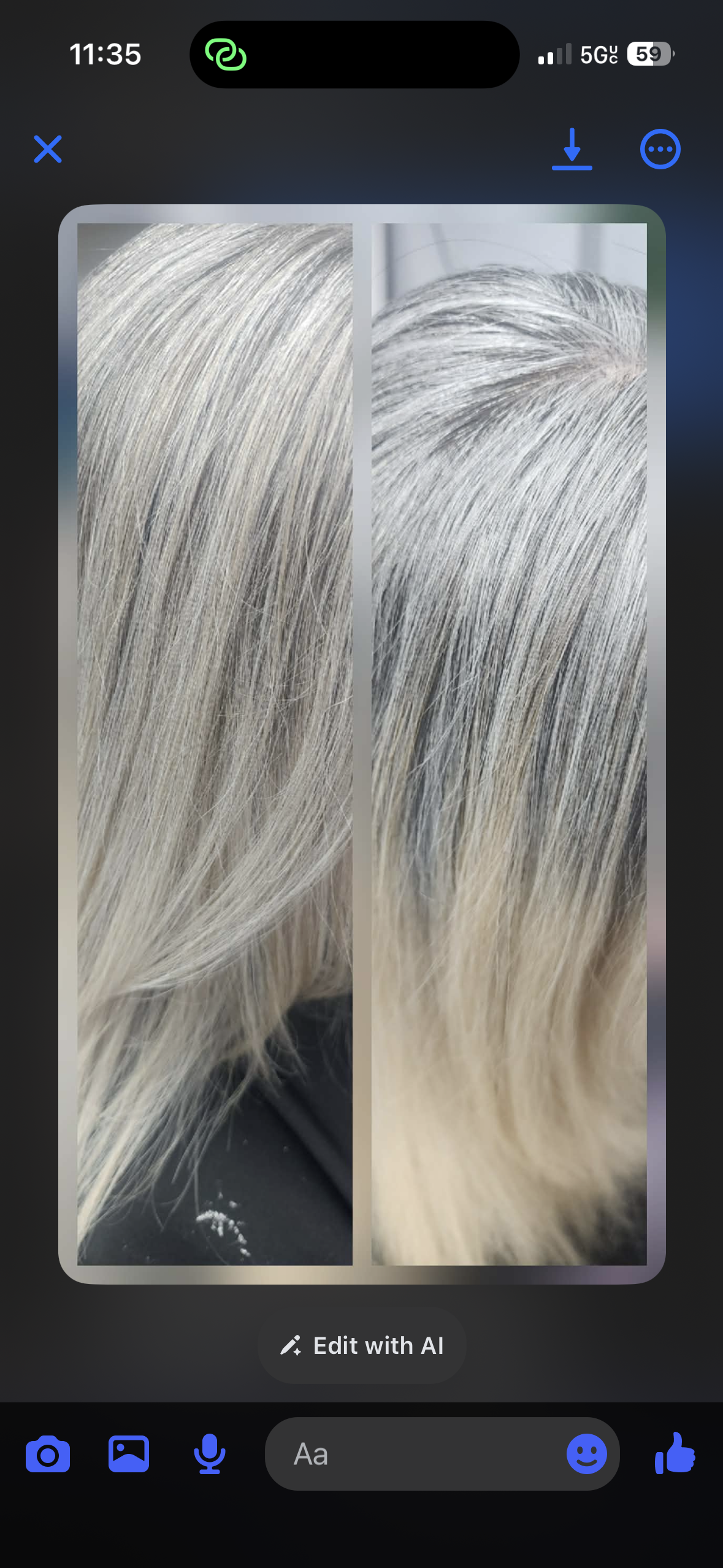 Hair work by Lisa Love